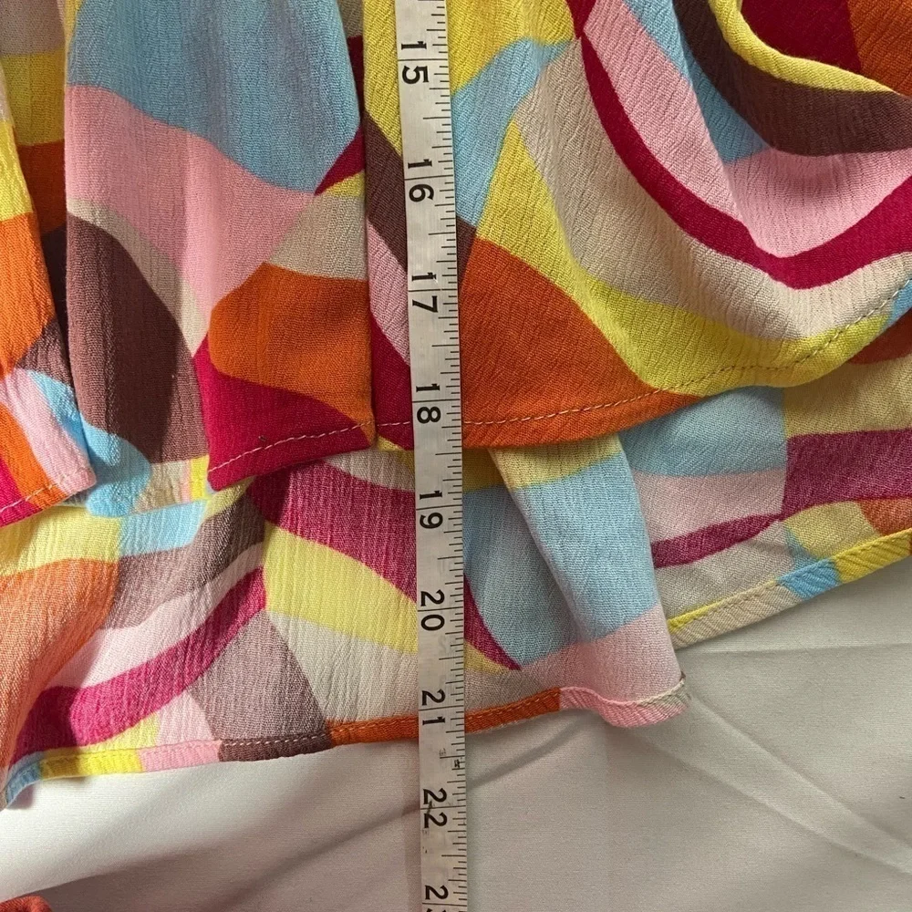 Torrid baby doll peplum multicolor sleeveless blouse women’s size 4X